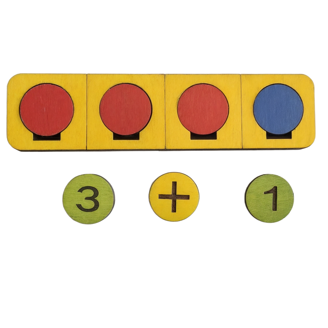 Dokunsay Noktalı Sayı Çubukları Ahşap Materyal Dokunsay Noktalı Sayı Çubukları Ahşap Materyal