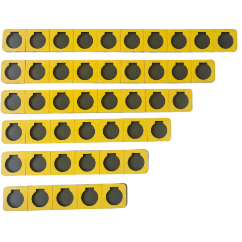 Dokunsay Noktalı Sayı Çubukları Ahşap Materyal Dokunsay Noktalı Sayı Çubukları Ahşap Materyal