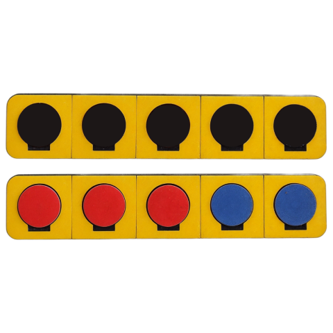 Dokunsay Noktalı Sayı Çubukları Ahşap Materyal Dokunsay Noktalı Sayı Çubukları Ahşap Materyal